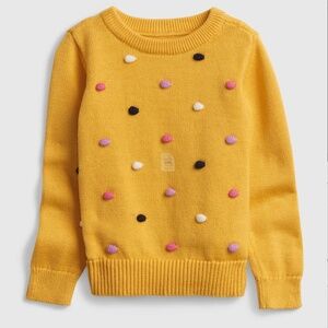 GAP Kids Pom Pom Design Gold Sweater 4T  4 years